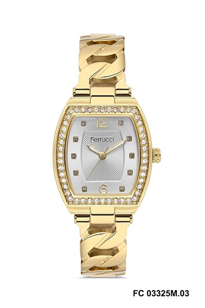 Ferrucci Fc03325M.3 Gold Color-Square Model 25 mm Women Wrist Watch