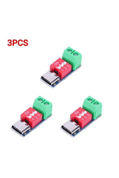 choice2 لوحة اختبار الشحن السريع PD (3 قطع) قابلة للتعديل من 5 إلى 20 فولت، و...