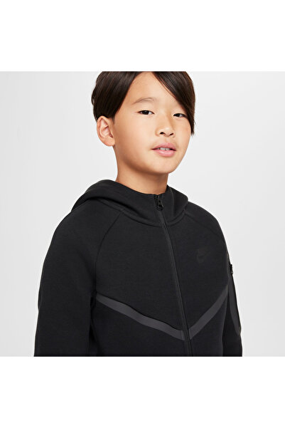 Nike Φούτερ με κουκούλα B Nsw Tch Flc Fz - Pd XL
