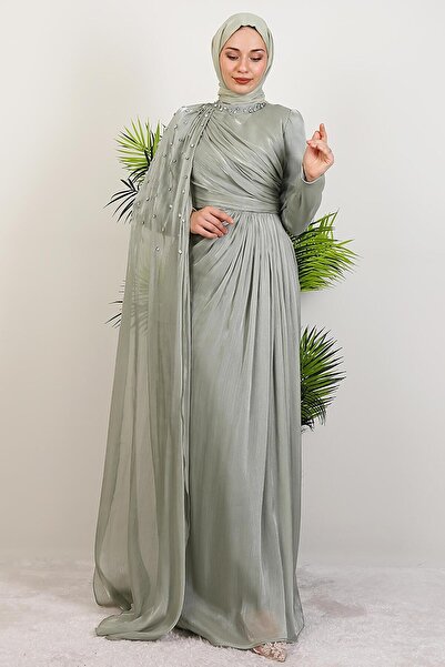 GİYZAMİLA Βραδινό φόρεμα İlkin Yoryo Mint