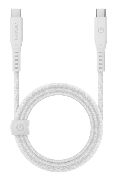 Energea Debit 1.5M 240W Tip-C la Tip-C PD Hızlı Şarj Kablo - Beyaz