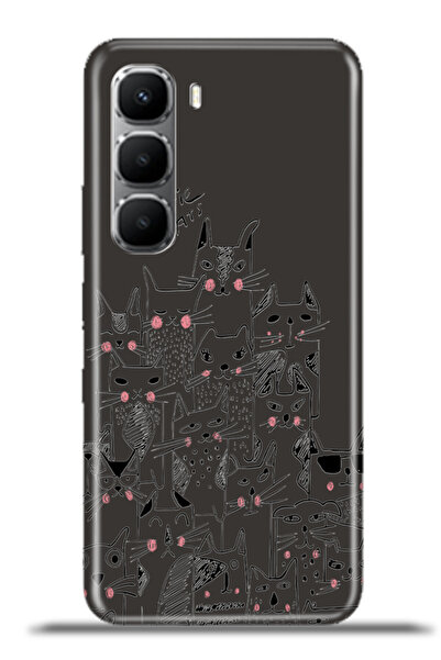 cupcase iNfinix Hot 60 Uyumlu Kılıf Esnek Silikon Kamera Koruma 4k Desenli - Petkids