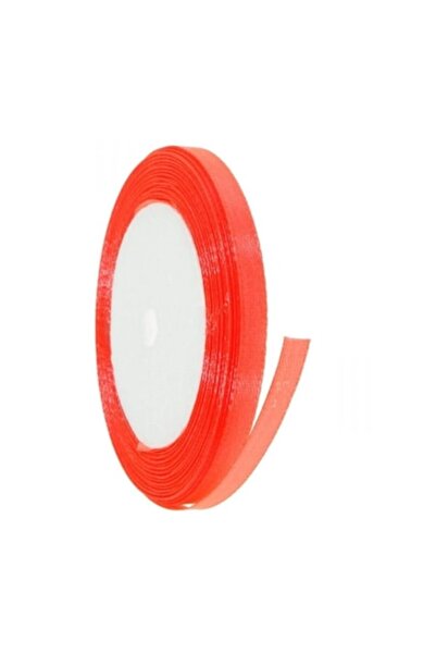 OEM Panglică de satin, lățime 1 cm, o rolă 22,9 m portocaliu