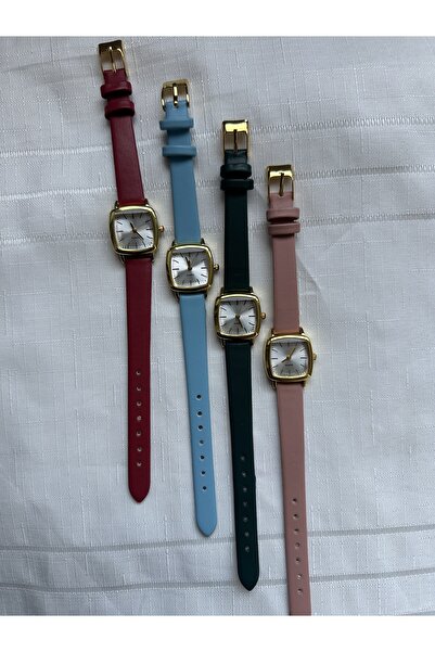 QUARTZ Retro Minimal Vintage Deri Kordon Kadın Kol Saati