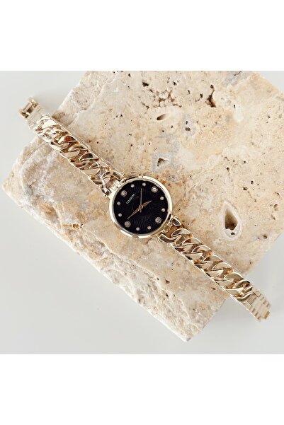 Vesce Atelier Ola Gold Black Watch