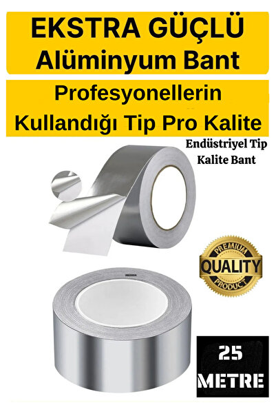 KL HOME 25METRE PROFESYONEL SERİ GERÇEK ALUMINUM FOLYO BANT ( 1 ADET )