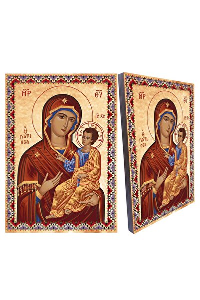Olympos Tasarım Meryem ana ve hz isa bizans sanatı büyük boy hristiyan ikonası