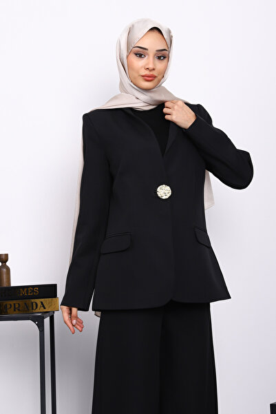 İmajButik Black Jacket and Pants Set