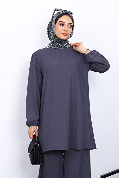 İmajButik Smoked Bürümcük Tunic Trouser Set