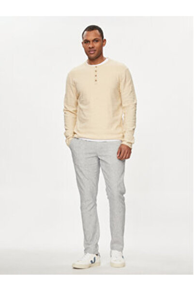 Indicode Ανδρικό παντελόνι INVItaly 60-332 από μπλε ύφασμα