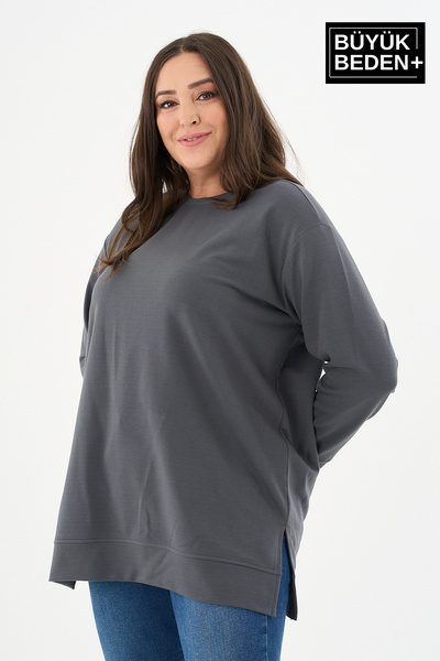 Superlife Γυναικείο φούτερ μεγάλου μεγέθους SPR26BTK990