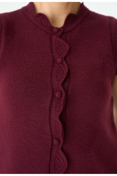 studio fashion 1988 Women's Design Lace Mesh Premium Knitwear Vest