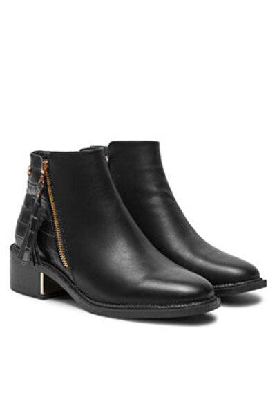 XTI γυναικεία μποτάκια μέχρι τον αστράγαλο 143102 μαύρα