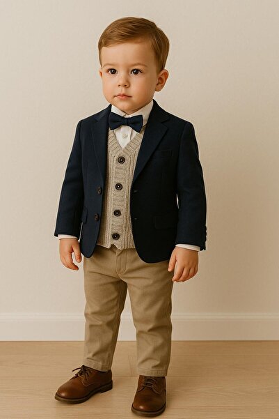 meriç bebe - bütün çocuklar melektir. mrc Πλεκτό γιλέκο για αγόρια Σελανίκη – Ελαστικό και κομψό – 0-5 ετών