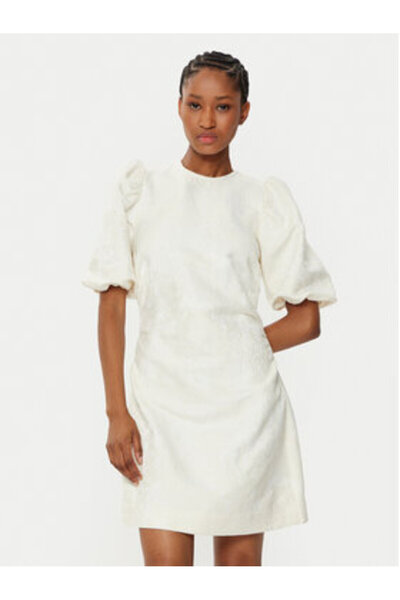 IVY OAK Γυναικείο φόρεμα κοκτέιλ IO117654 Εκρού