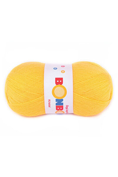 NAKO Kristal Bonbon 98217 Sarı İnce Örgü İpi