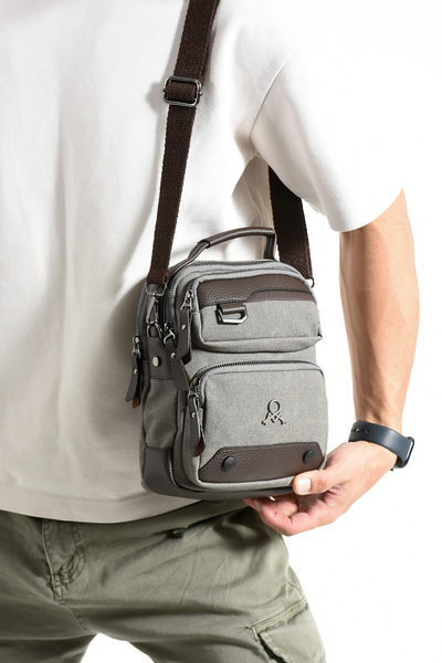 Çanta Trend Mega Bag Canvas Series Geantă pentru bărbați cu mai multe compart...