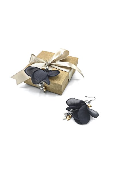 Corizmi Long veil earrings with silver and gold pearls, stainless steel, handmade, Fairy