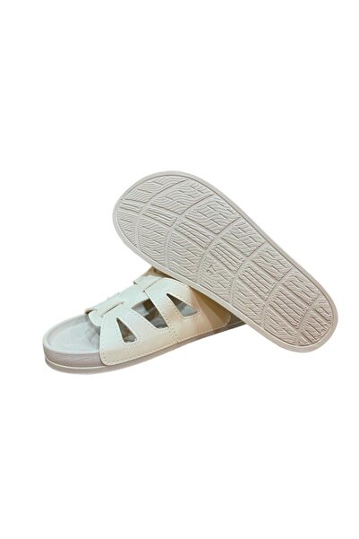 MULEX Anatomical Sole Comfortable Trendy Women's Slippers Beige