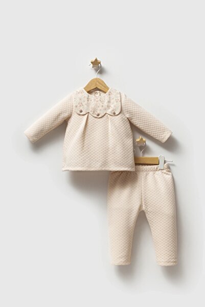 Tongs Baby Girl Romantic Autumn 2-Piece Set Salmon Color Winter