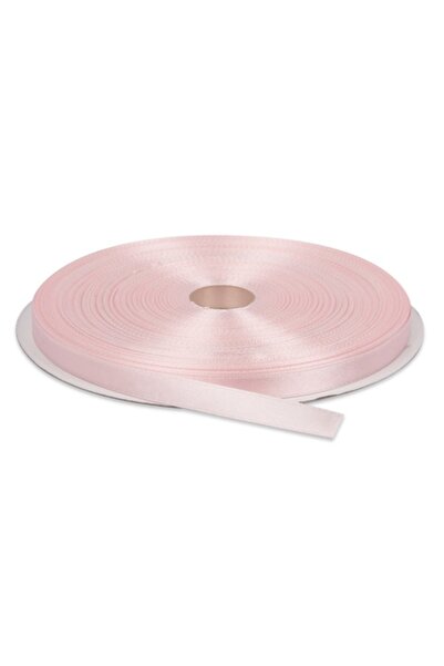 Creativ Deco Plus Panglică de satin 0,6 cm lățime, roz pal, rolă de 22 m