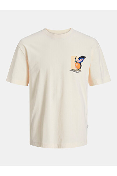 Jack & Jones Τζακ Τζόουνς Τζούνιορ Αγόρι Μπλουζάκι 12254032 Μπεζ