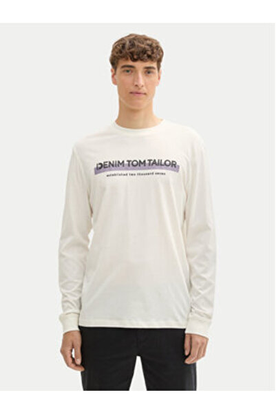 Tom Tailor Denim Ανδρικό Μακρυμάνικο 1043888 Λευκό