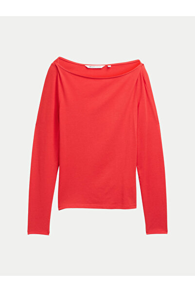 Tom Tailor Denim Γυναικεία Μπλούζα 1045412 Κόκκινο