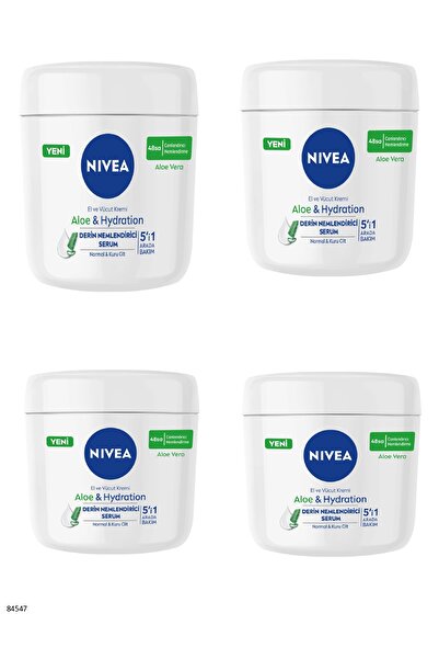 NIVEA 84547 ALOE VERA EL VE VÜCUT BAKIM KREMİ 4 ADET
