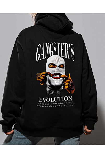 Ebiidesign Tasarım Gangster Baskılı Sweatshirt