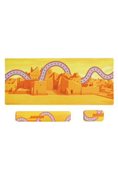 Thermo ثيرمو مجموعة ماوس باد تراثية احترافية TM04 مقاس XXL مع مسند كيبورد ومسند ماوس mouse pad جودة عالية