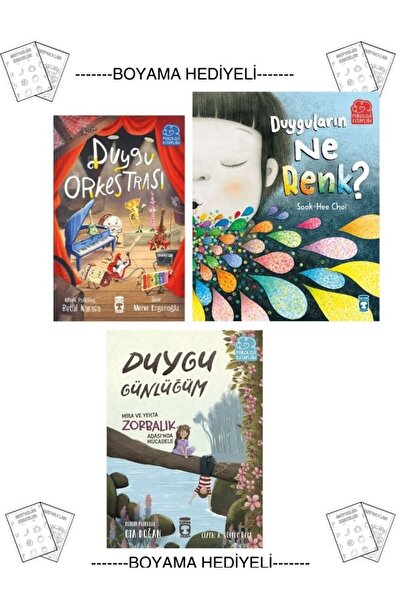 Timaş Çocuk Boyamalı Duygu Seti Psikoloji Kitaplığı Duygu Orkestrası Duygu Gü...