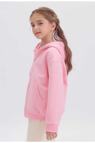 BEBEĞİME ÇORAP Kız Çocuk Kapüşonlu Kalın Hırka