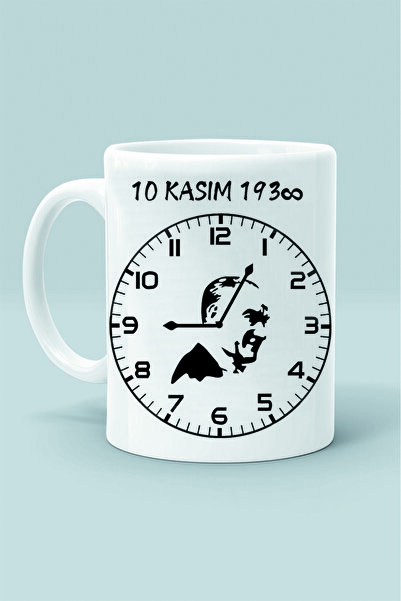 Generic Brand 10 November 1938 Mustafa Kemal Ataturk Design Printed White Cla...