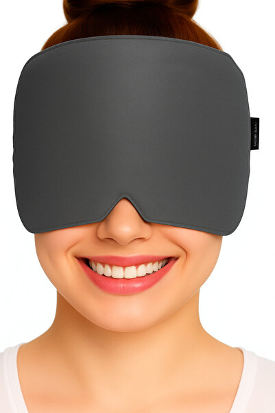 SEVENHİLLS Jel Dolgulu Mıgren ve Baş Ağrısı Hafifletici Başlık Göz Maskesi,Soğuk Kompres Baş ağrı Bandajı GRİ