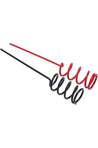 Generic 2 PCS Heavy Duty Spiral Metal Fishing Rod Holder, Black, Red, Deck Mount, for Bank Fishing Lakes and