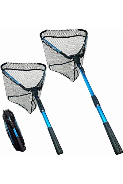 Generic Foldable Fishing Net, Fishing Landing Net with Lightweight Portable A...