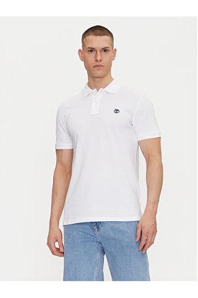 Timberland Ανδρικό Πόλο TB0A6VDP1001 Λευκό