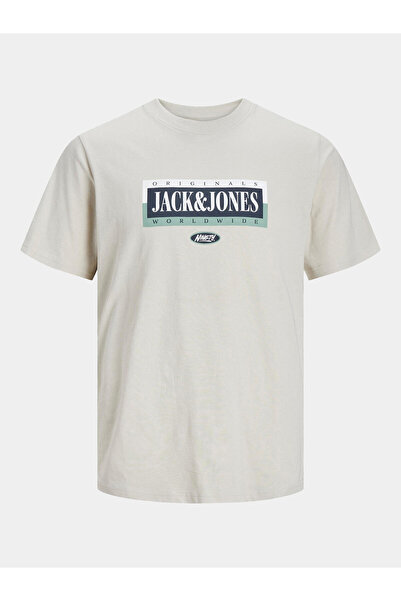 Jack & Jones Ανδρικό T-Shirt Jack Jones 12250411 JORCOBIN Γκρι