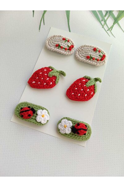 Hand Mother's Since 2024 Newborn Baby Hair Clips Antiallergic Mixed 6-Piece C...