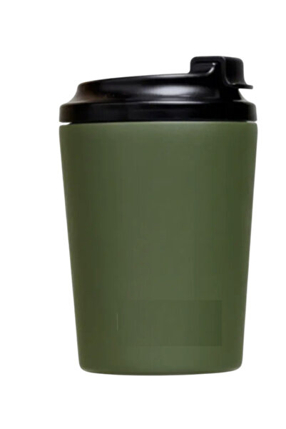 Generic Insulated Travel Coffee Mug with Flip Lid, 350ml, Available in Black, Green, Pink, turquoise