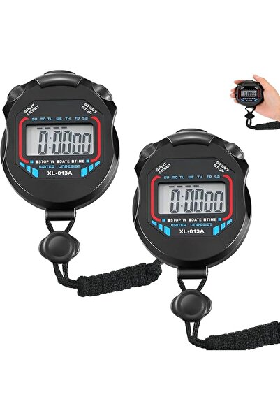 Generic Stopwatch Timers, 2Pcs Digital Multi-Function Electronic Digital Sport Stopwatch Timer, Water Resist