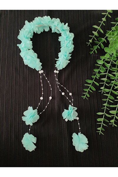 Fiyonks Atölye Coroana cu flori de perle, coroana cu henna, coroana pentru ma...