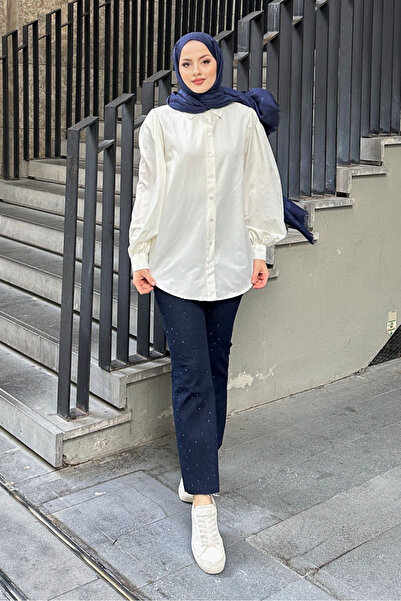 Ovn. Basic πουκάμισο - Εκρού