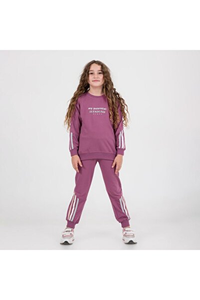 Yağmur Giyim TASKİDS2İ My Potantial 2 Set de trening pentru fete, țesătură di...