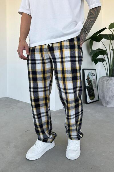 HAFKAGİYİM Sarı Çizgili Unisex Relaxed Pijama