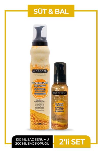 Morfose Süt+bal saç köpüğü+saç serumu