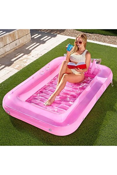 Generic Adventure Lab Inflatable Tanning Pool Lounge Float | Suntan Raft Float | Personal Pool Lounger | Tan