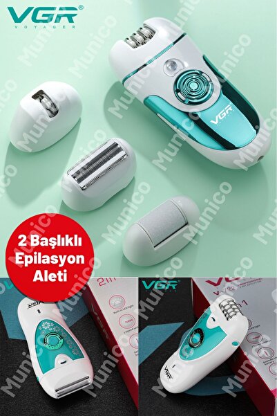 Munico Epilasyon Cihazı – 2in1 Başlık Sistemi ile Tıraş ve Epilasyon | Kadın ...