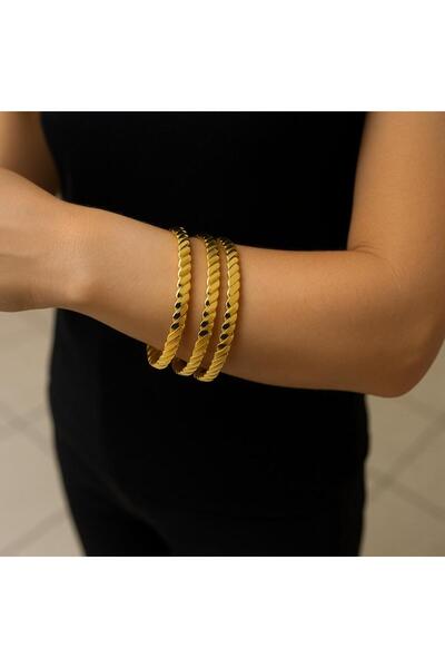 xesha 3 Adet Ezme Adana Burması Bilezik – Genç ve Trend Klasik ve Zarif